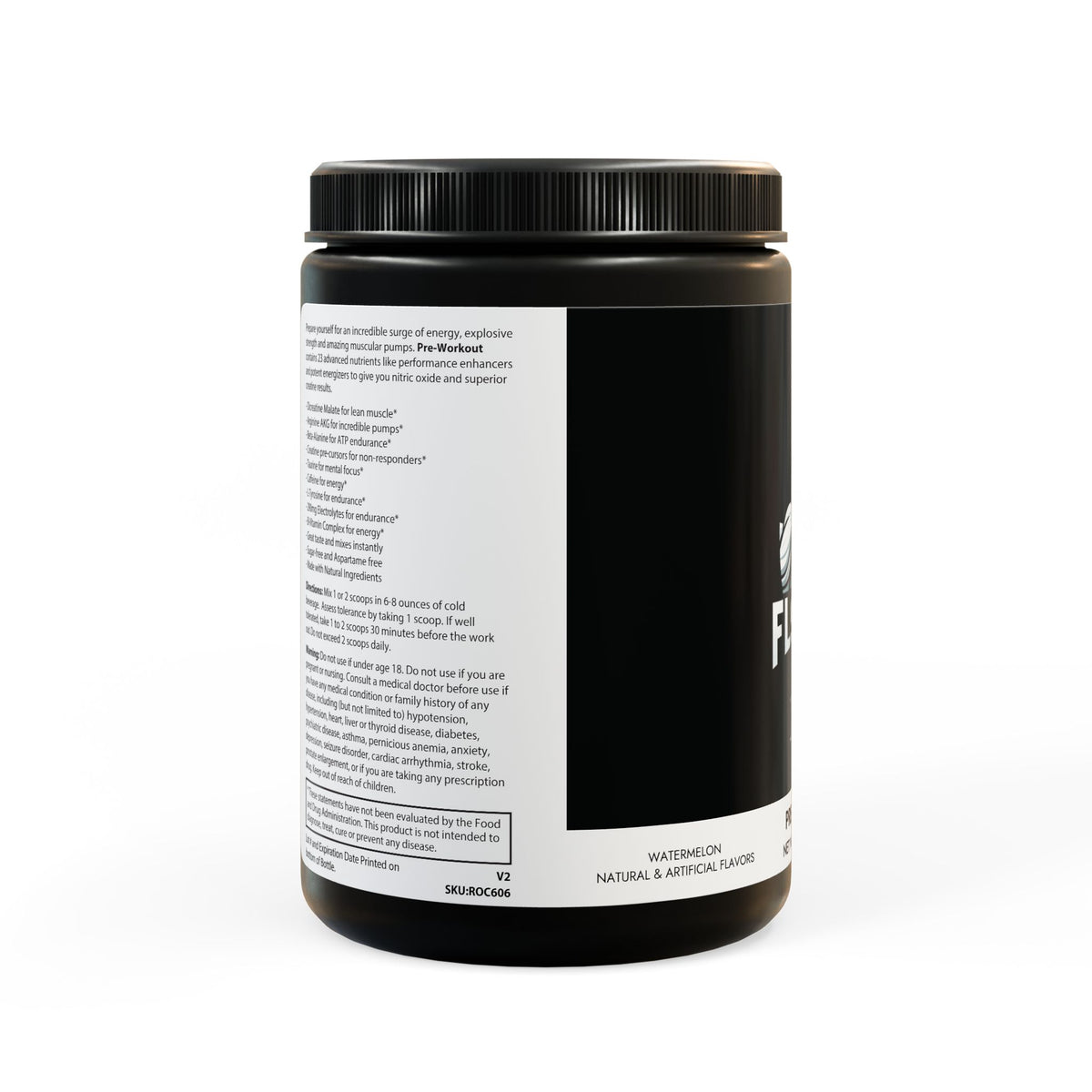 "Flex Up" Pre-Workout Supplement, Watermelon (300g, 10.58oz)