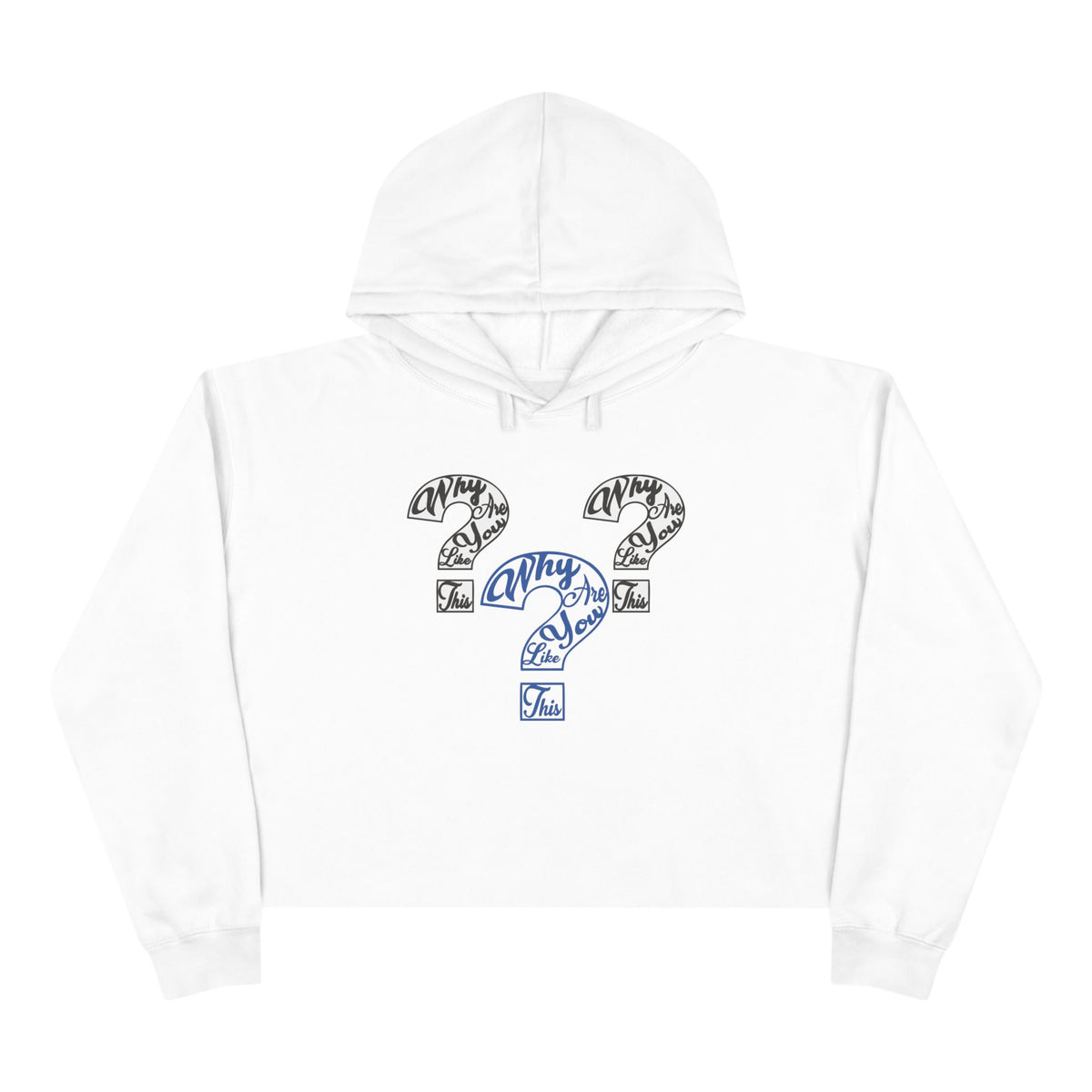 Women's Crop WAYLT Hoodie Royal 3