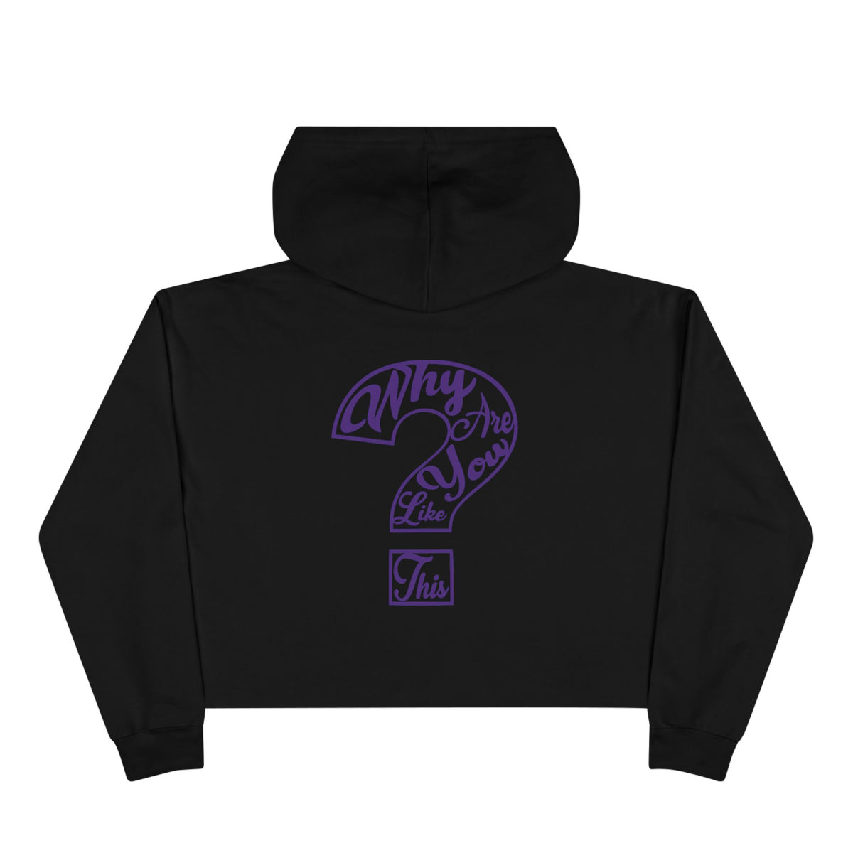 Women's Crop WAYLT Hoodie Grape 3