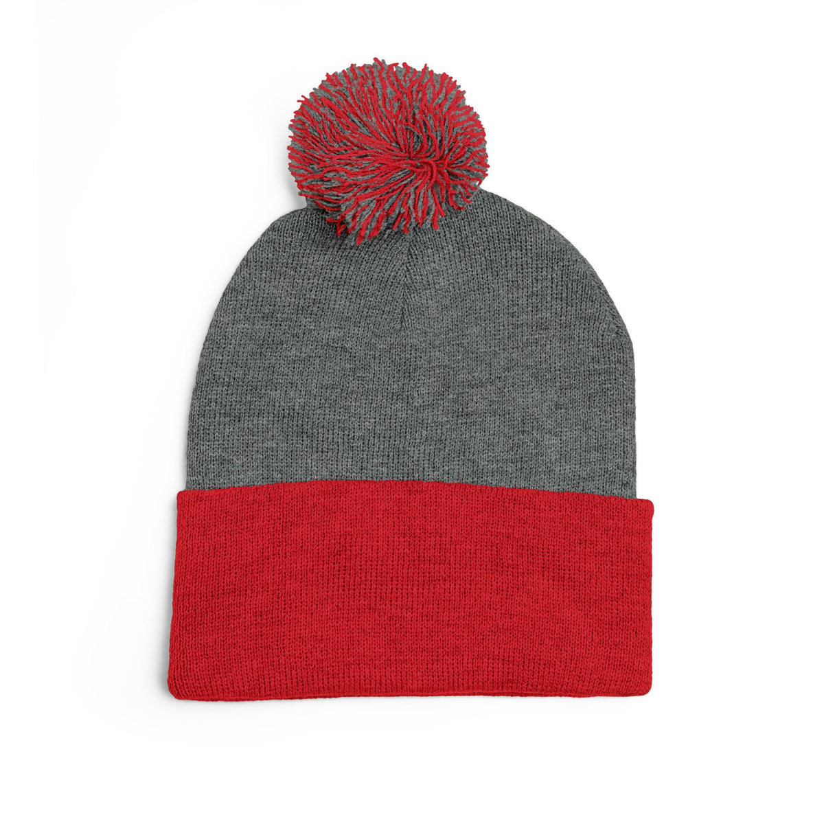 Qissed Embroidered Pom-Pom Beanie