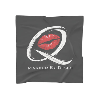 Qissed  "Marked By Desire" Silk Scarf - Black