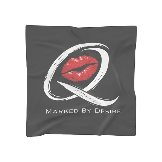 Qissed  "Marked By Desire" Silk Scarf - Black