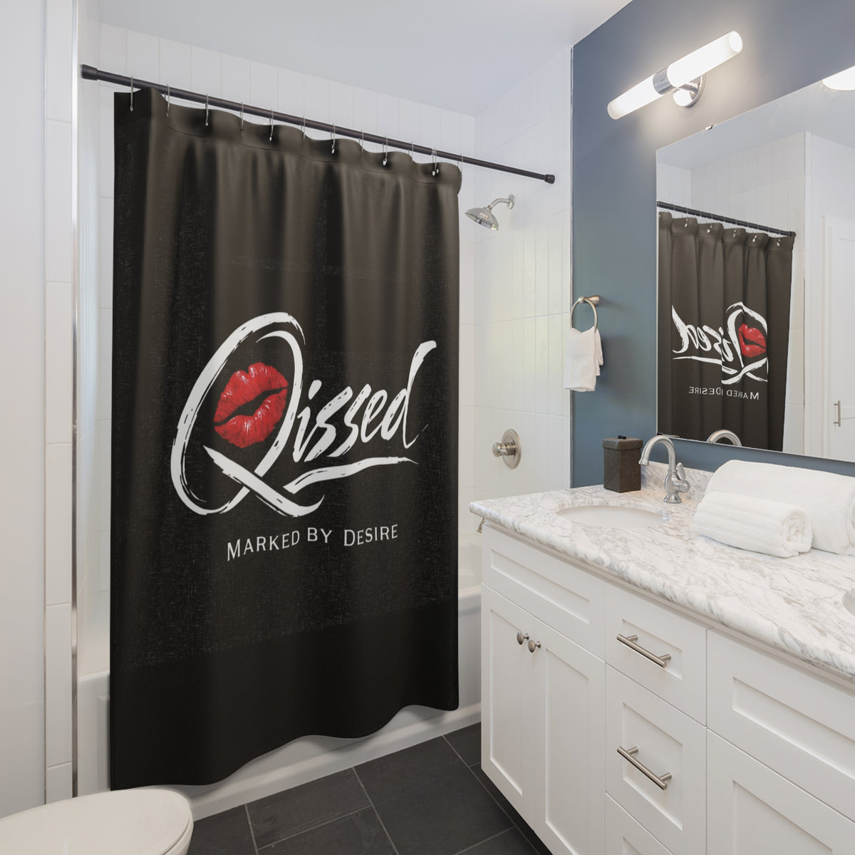 Qissed “Marked By Desire Shower Curtain