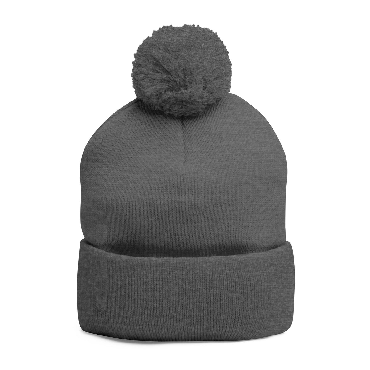 Qissed Embroidered Pom-Pom Beanie