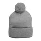 Qissed Embroidered Pom-Pom Beanie
