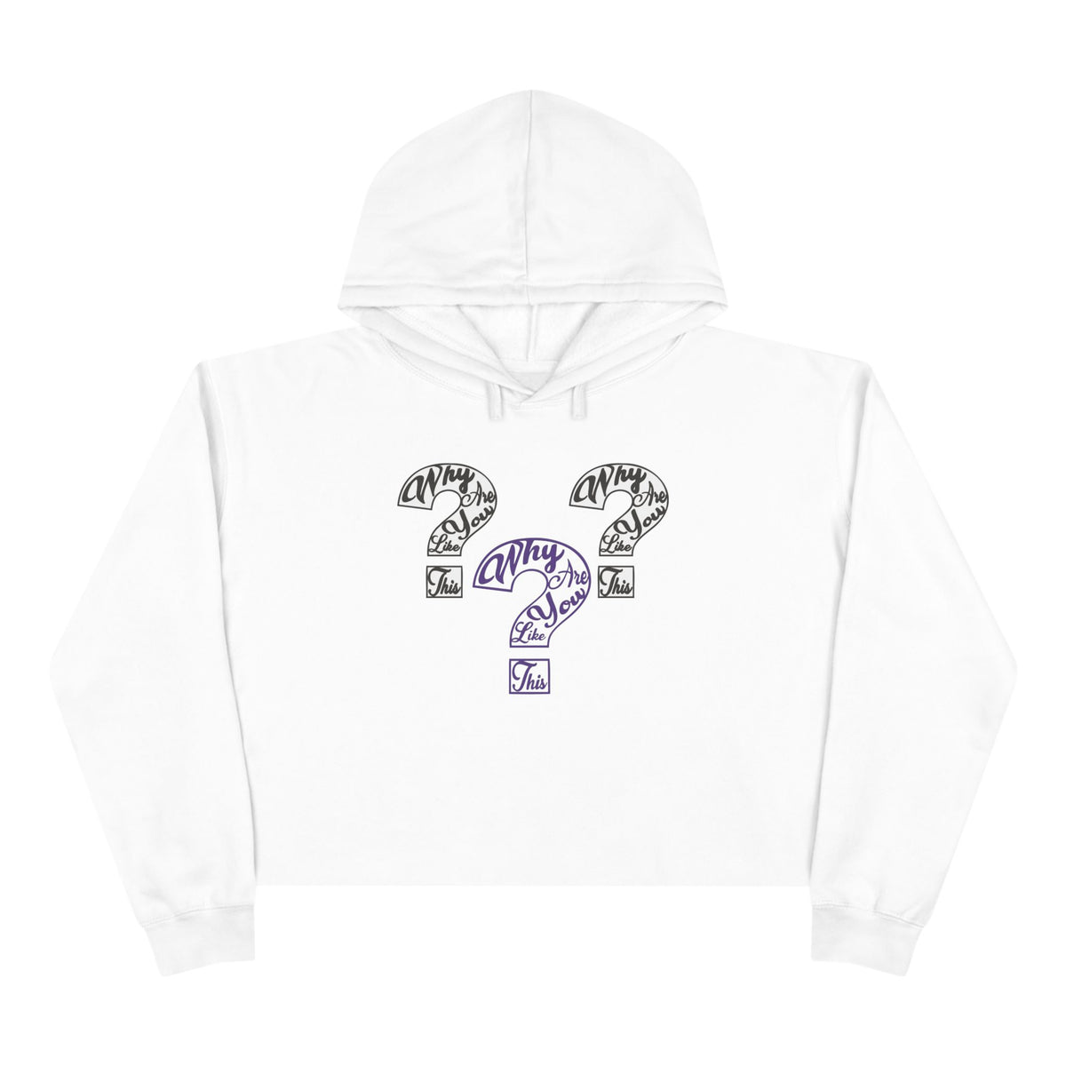 Women's Crop WAYLT Hoodie Grape 3