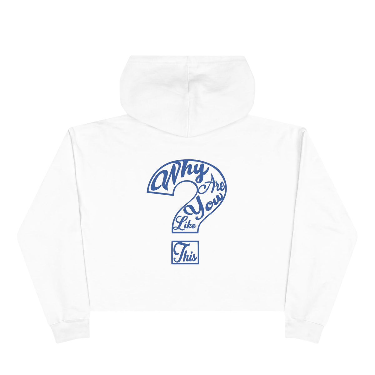 Women's Crop WAYLT Hoodie Royal 3