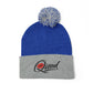 Qissed Embroidered Pom-Pom Beanie