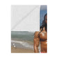 Beach Body Photo Minky Blanket — Tropical Ocean Portrait Throw