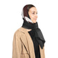 Qissed  "Marked By Desire" Silk Scarf - Black