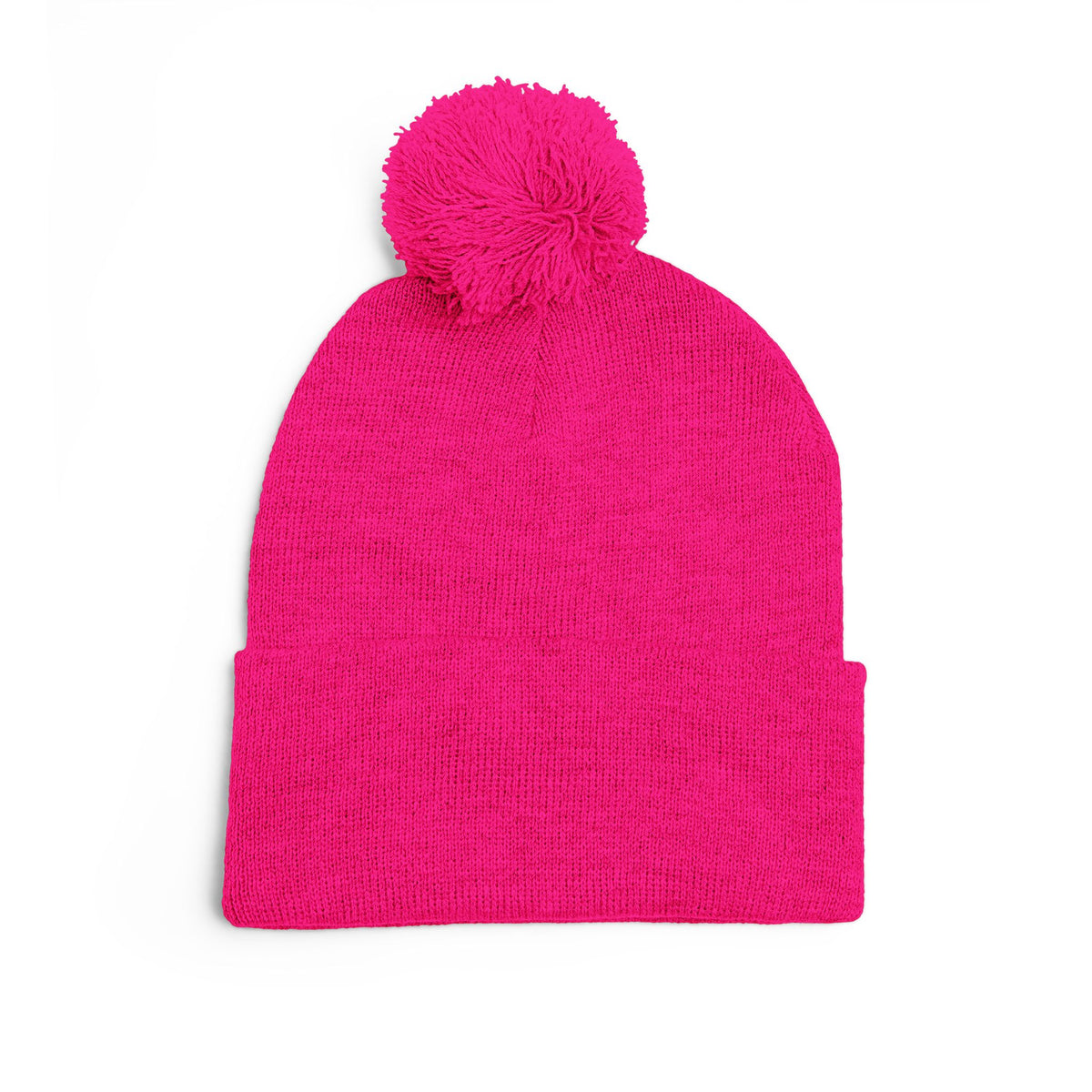 Qissed Embroidered Pom-Pom Beanie