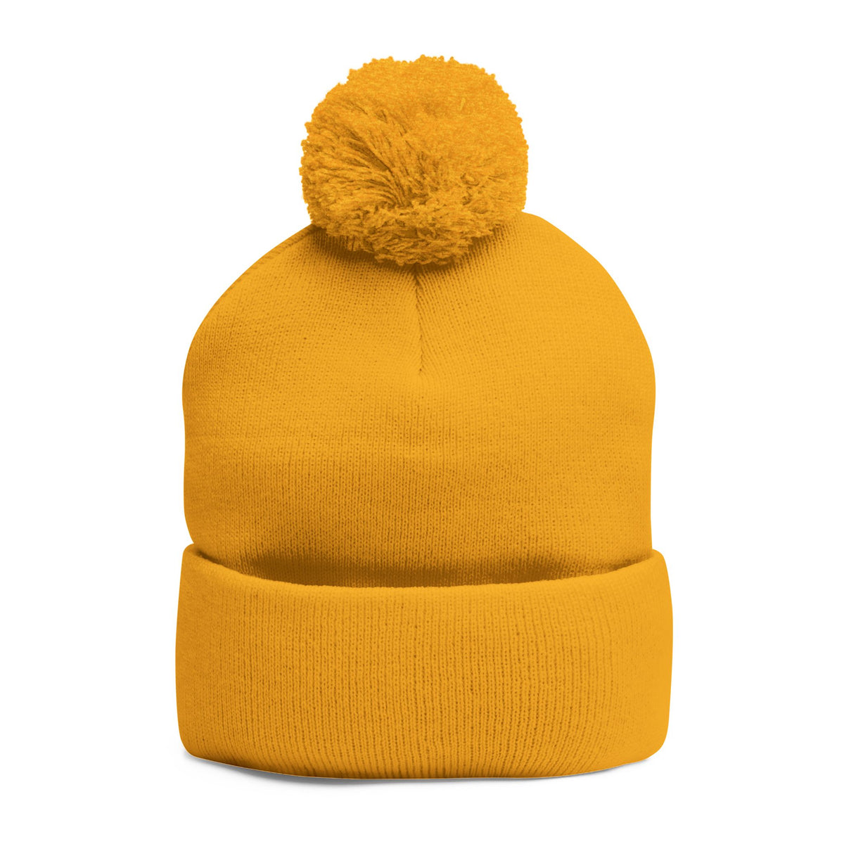 Qissed Embroidered Pom-Pom Beanie