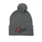 Qissed Embroidered Pom-Pom Beanie