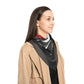 Qissed  "Marked By Desire" Silk Scarf - Black