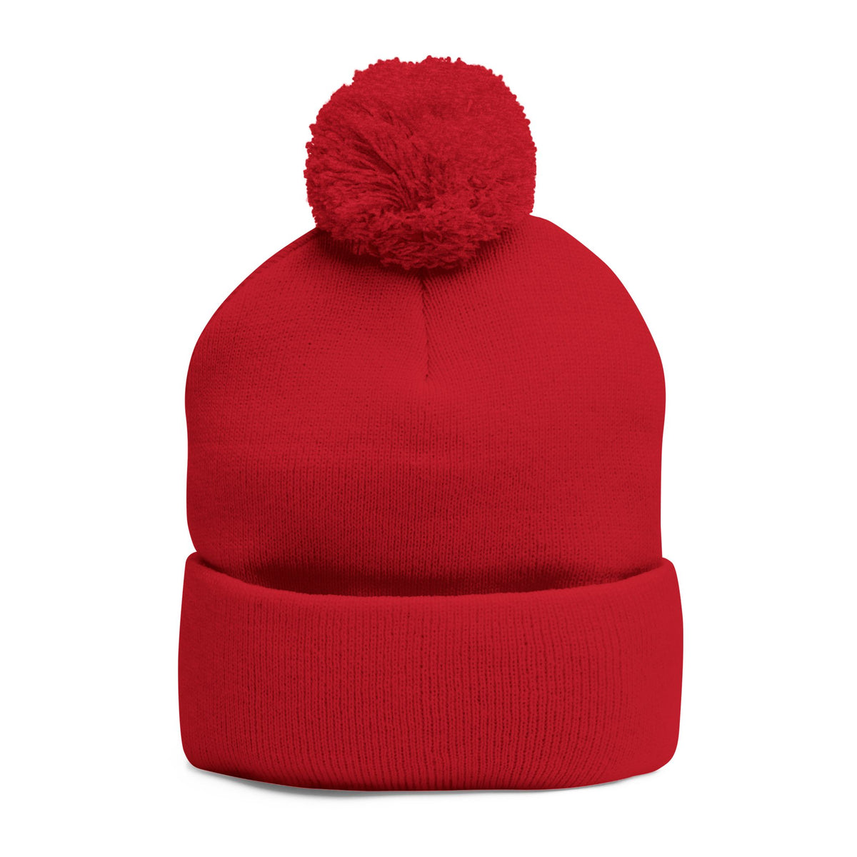 Qissed Embroidered Pom-Pom Beanie