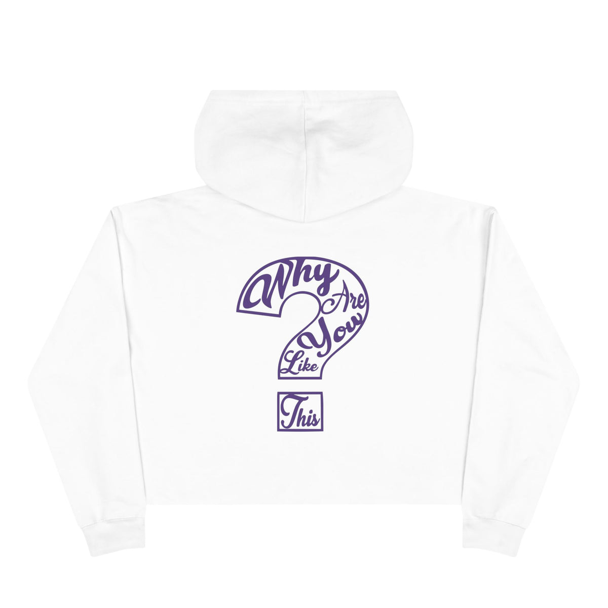 Women's Crop WAYLT Hoodie Grape 3