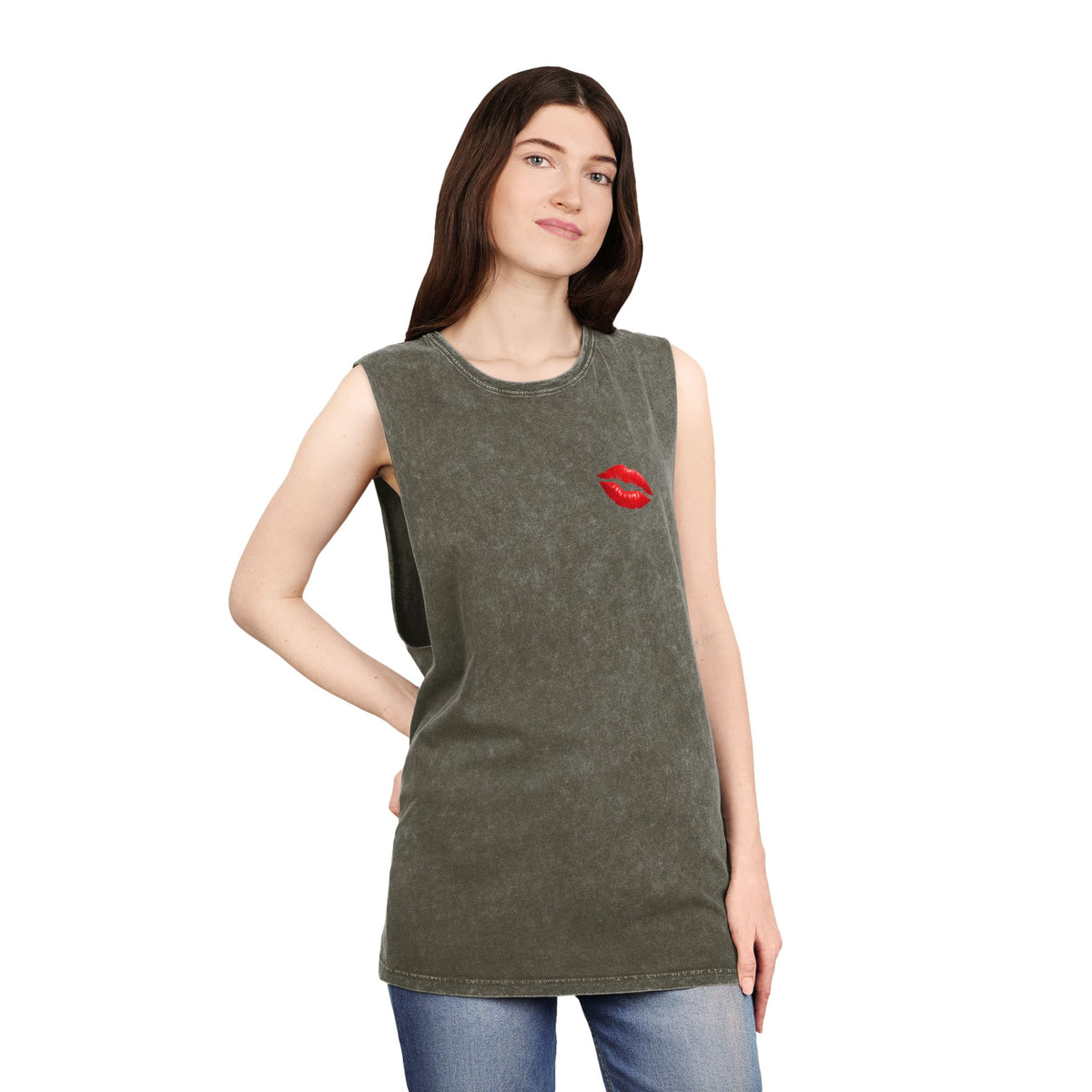 Qissed Vintage Stonewash Tank